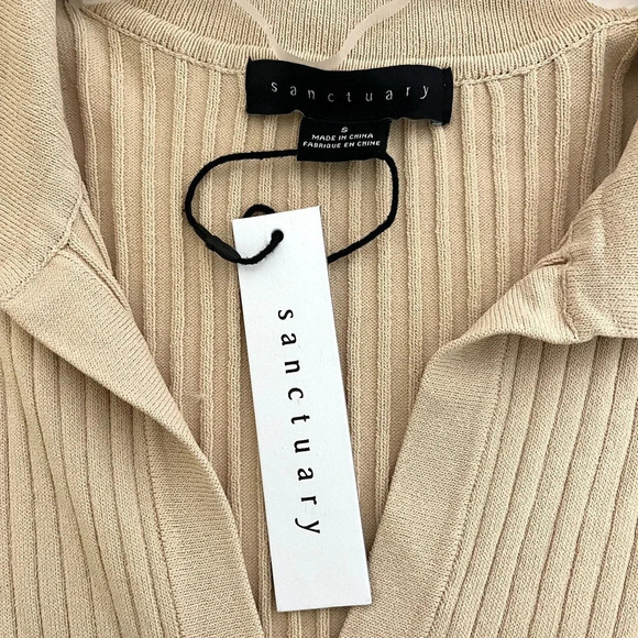 Sanctuary Clothing Summer Easy To Love Sweater Clean Sand size Small NWT - Picture 7 of 9